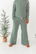 Green Stripes | GIRLS WIDE-LEG SET - By Baano