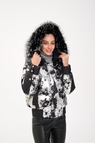 Glacier Fox Collar Down Fill Puffer - By Baano