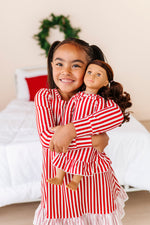 Red Stripes | DOLL DRESS - By Baano
