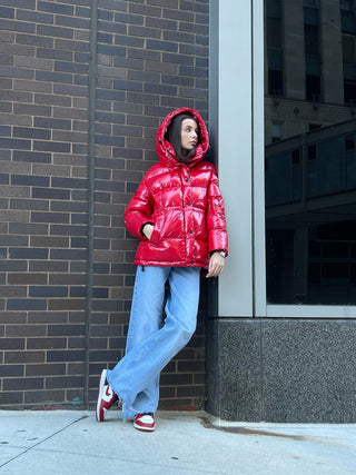 Gia Laqué Premium Down Hooded Jacket - By Baano