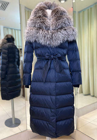 Kaimana Genuine Fox Fur Trim Premium Down Coat - By Baano