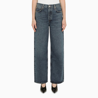 Dark blue denim balloon jeans - By Baano