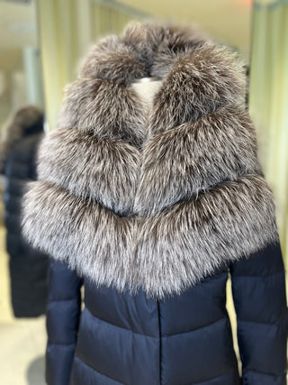 Kaimana Genuine Fox Fur Trim Premium Down Coat - By Baano