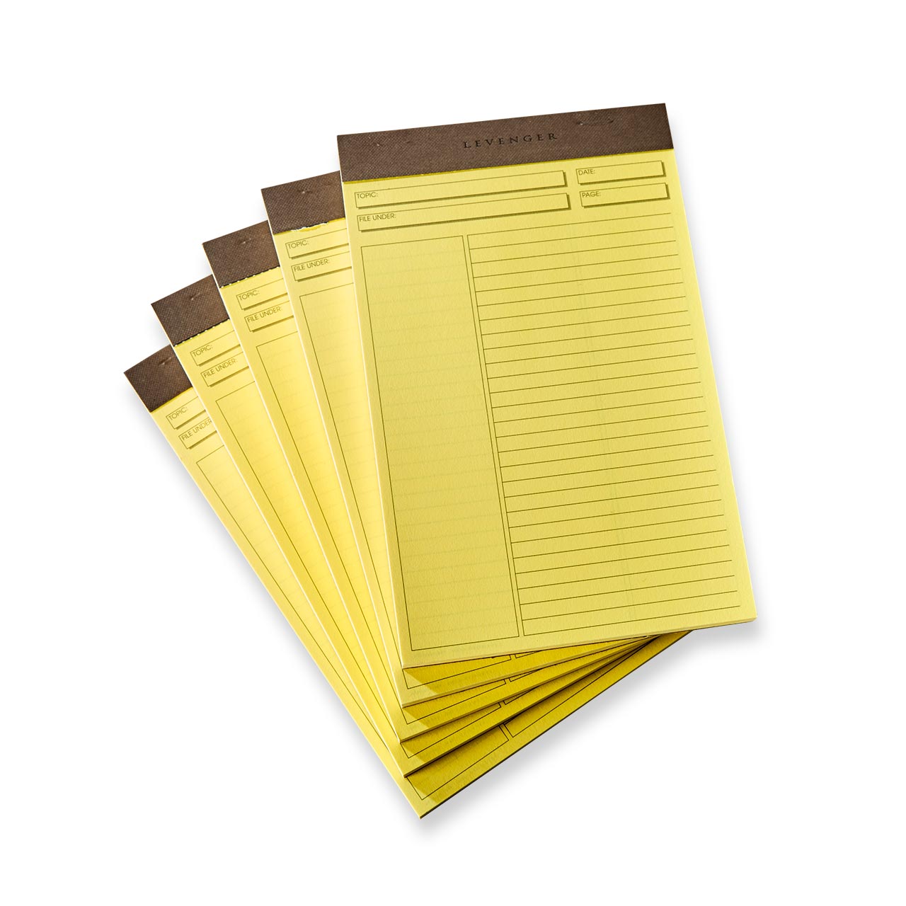 Freeleaf Yellow Annotation Ruled Pads (set of 5)