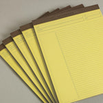 Freeleaf Yellow Annotation Ruled Pads (set of 5)