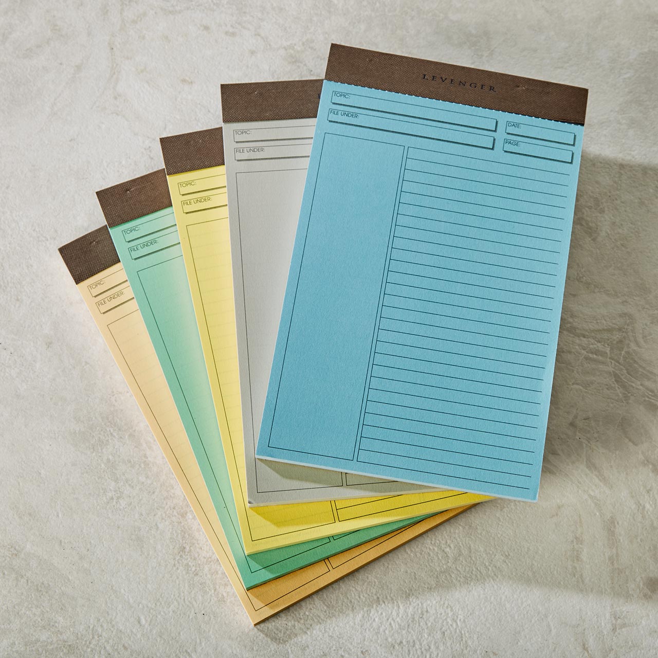 Freeleaf Multicolored Annotation Ruled Pads (set of 5)