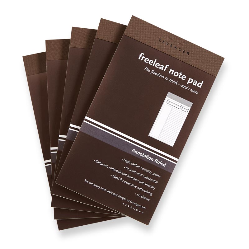 Freeleaf Annotation Ruled Pads (set of 5)