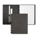 Circa Smooth Sliver Discbound Notebook with Pockets