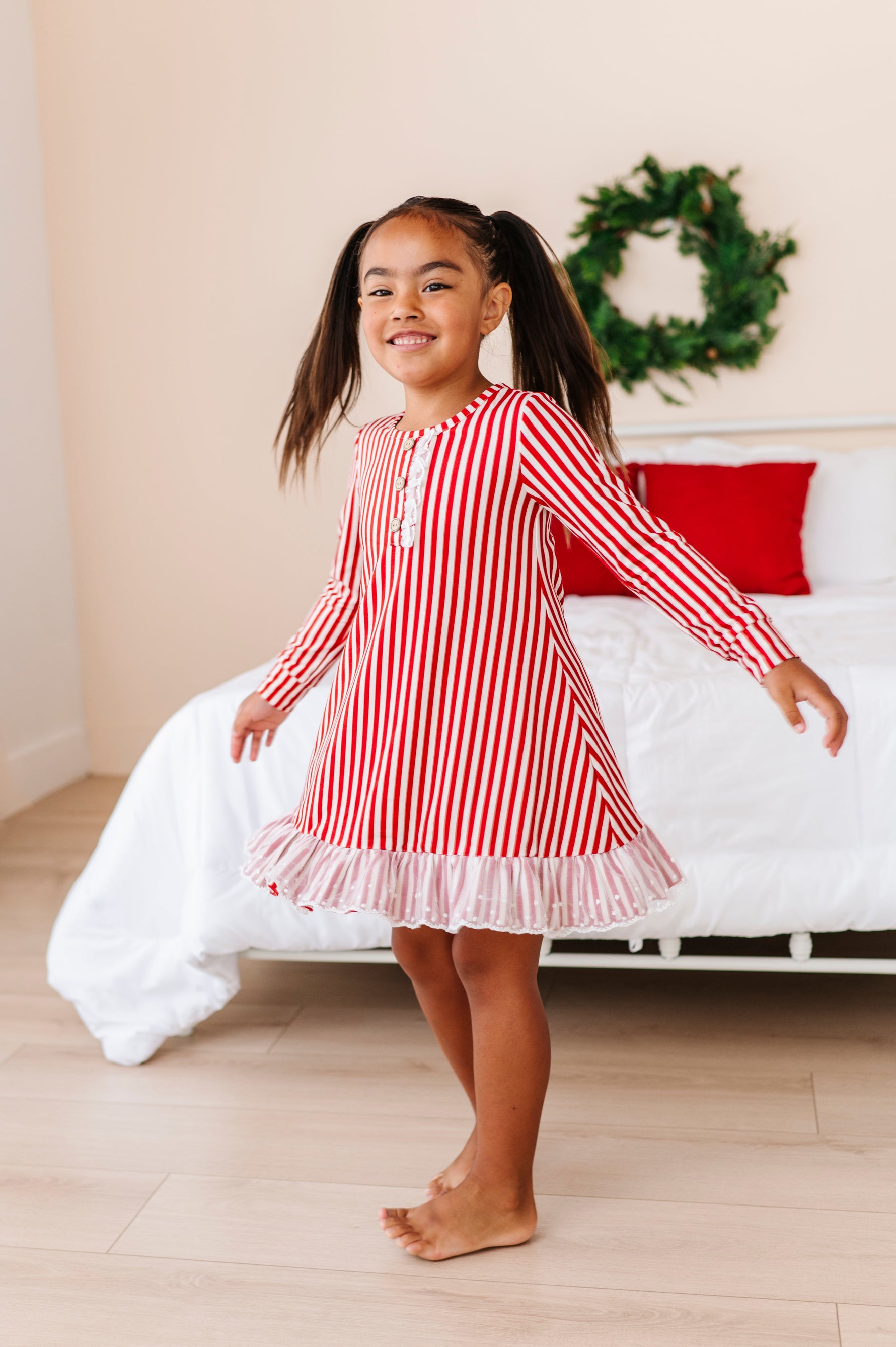 Red Stripes | NIGHTGOWN - By Baano