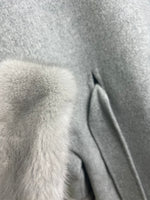 Genuine Scandinavian Mink Fur Virgin Wool Coat - By Baano