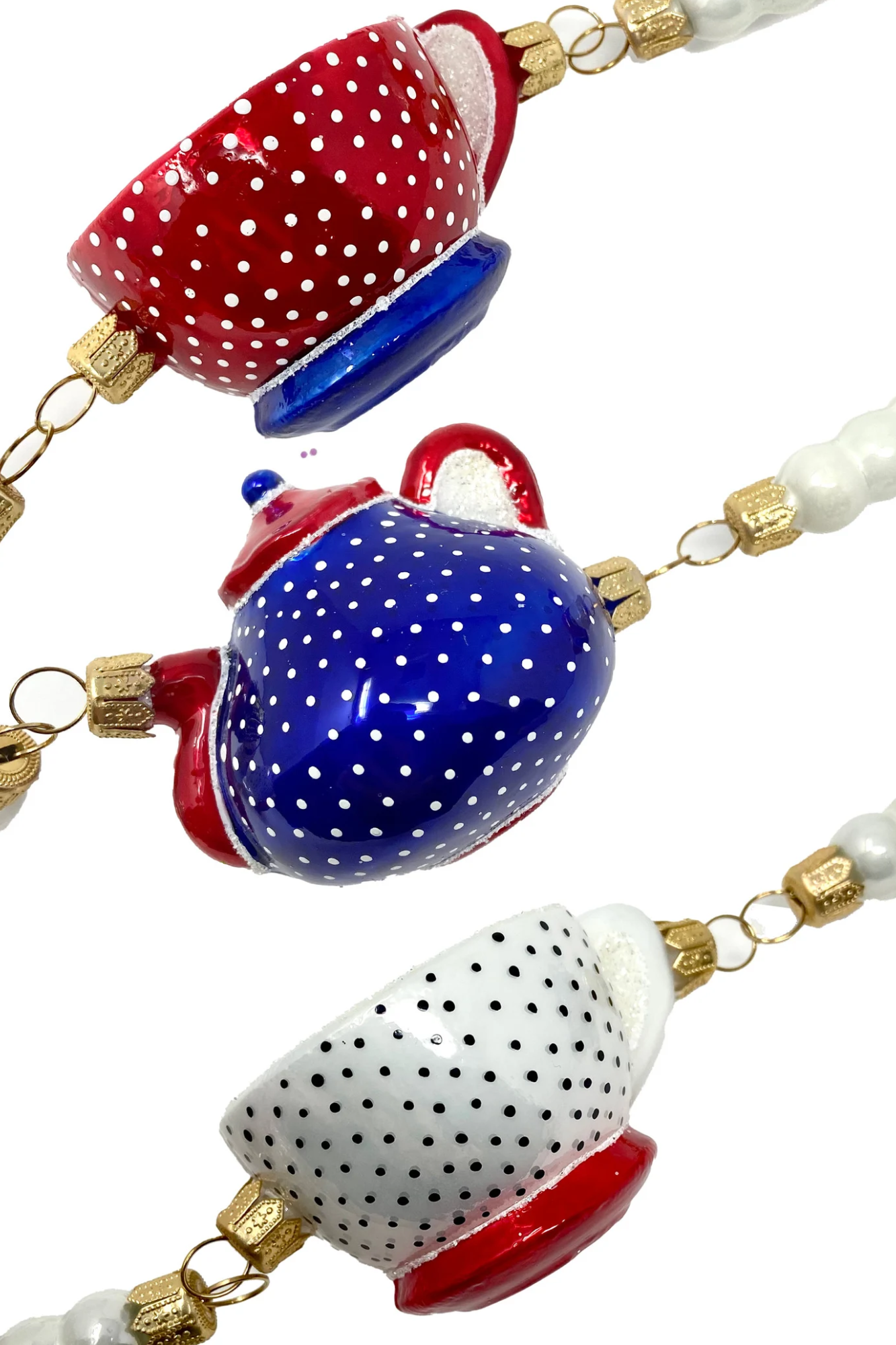 Afternoon Tea Glass Tree Garland