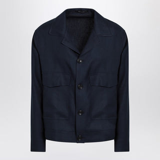 Blue Linen Jacket - By Baano