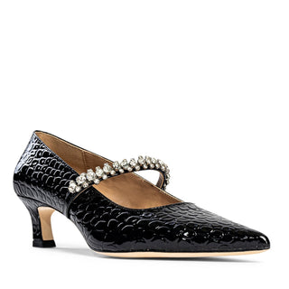 Antonella Embossed Leather Pump - By Baano