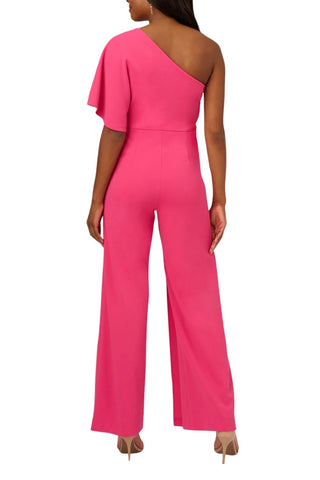 Adrianna Papell One - Shoulder Bodice Wide Leg Jumpsuit - Glamourous Grace