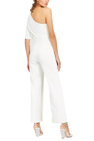Adrianna Papell One - Shoulder Bodice Wide Leg Jumpsuit - Glamourous Grace