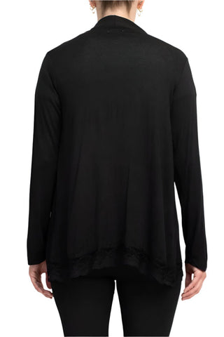 Anne Rose Open Front Long Sleeve Rayon Cardigan - Glamourous Grace