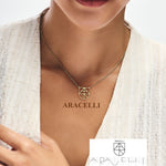 Unique Womens Style Mary Name Logo Necklace - Sterling Silver