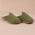 Women's Olive Barefoot Shearlings