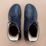 Women's Blue Barefoot High Ankle Boots