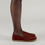 Women's Burgundy Penny Loafers