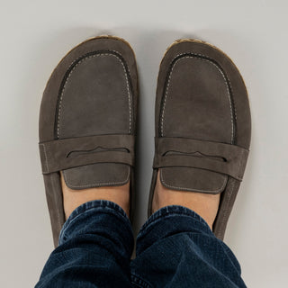 Women's Gray Penny Loafers