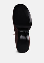 Ashcan High Platform Velvet Ankle Boots