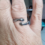 DIAMOND STUDDED HUG RING (ADJUSTABLE)