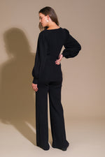 SMILE WHEN YOUR SAD WITH SWEATER TOP AND PANT SET - By Baano