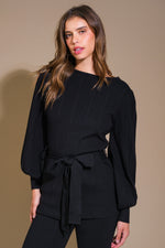 SMILE WHEN YOUR SAD WITH SWEATER TOP AND PANT SET - By Baano