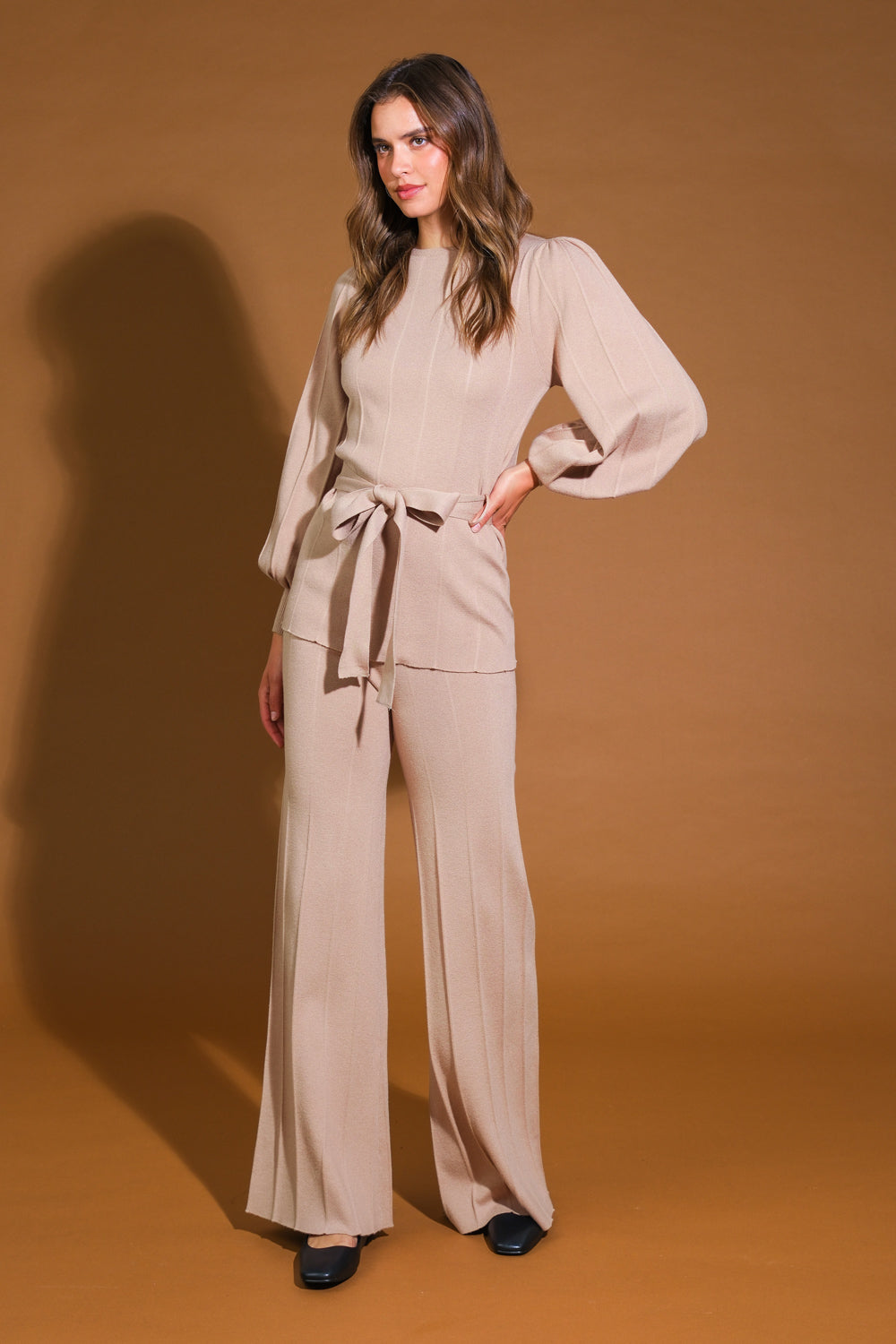 SMILE WHEN YOUR SAD WITH SWEATER TOP AND PANT SET - By Baano