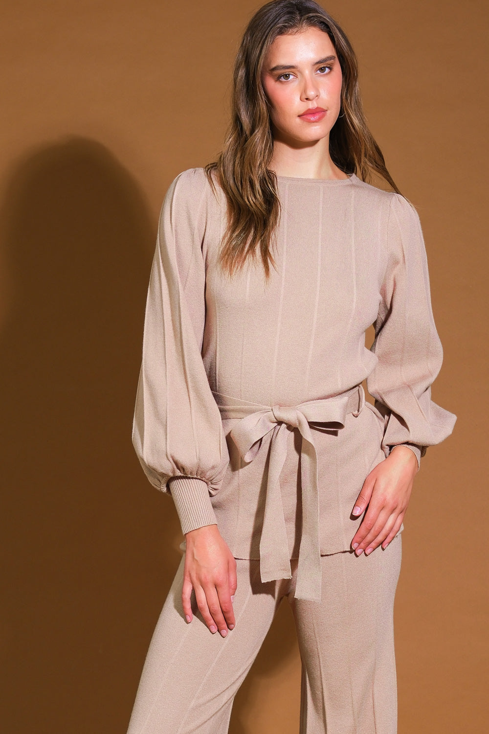 SMILE WHEN YOUR SAD WITH SWEATER TOP AND PANT SET - By Baano