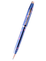 Century® II Cherry Blossom Translucent Blue Lacquer Ballpoint Pen - By Baano