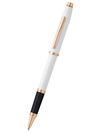 Century® II Pearlescent White Lacquer Rollerball Pen - By Baano