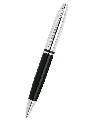 Calais™ Chrome & Black Lacquer Ballpoint Pen - By Baano