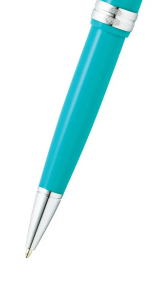 Bailey Light™ Polished Teal Resin Ballpoint Pen - By Baano