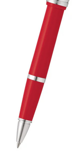 Bailey Light™ Polished Red Resin Rollerball Pen - By Baano