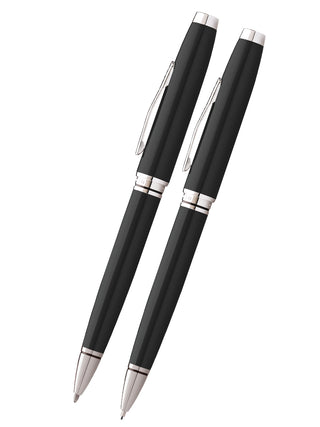 Coventry Black Lacquer Pen and Pencil Gift Set - By Baano