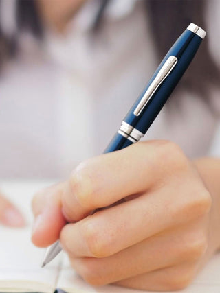 Coventry Blue Lacquer Ballpoint Pen - By Baano
