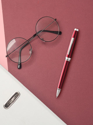 Coventry Red Lacquer Ballpoint Pen - By Baano