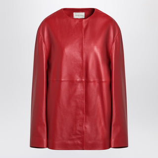 Red Atalia Leather Jacket