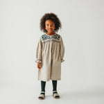 Meadow Breeze Linen Embroidered Oasis Dress - By Baano