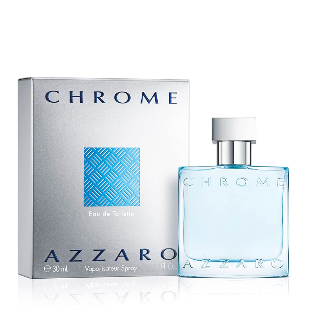 Azzaro Chrome Eau de Toilette Perfume for Men (3.4 oz)