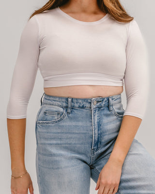 Crew Neck 3/4 Sleeve Halftee - By Baano