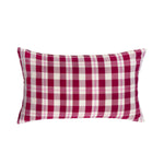 Abigail Cranberry Plaid Pillows