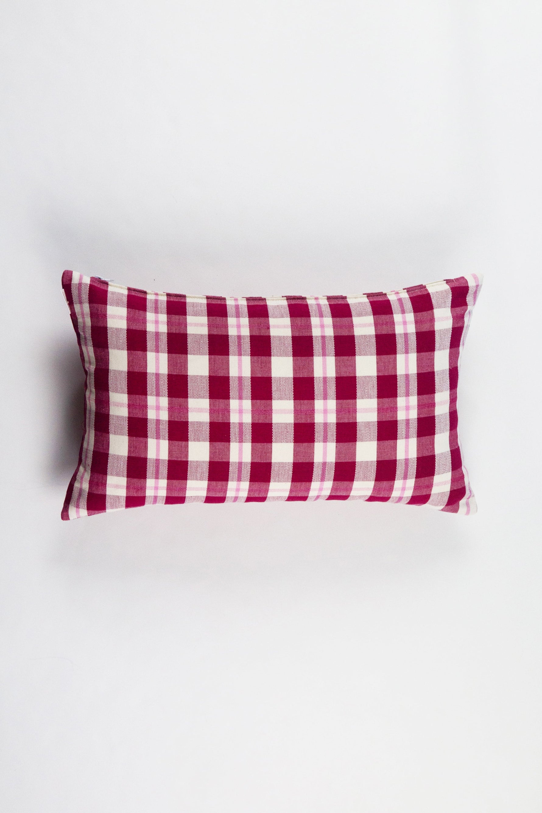 Abigail Cranberry Plaid Pillows