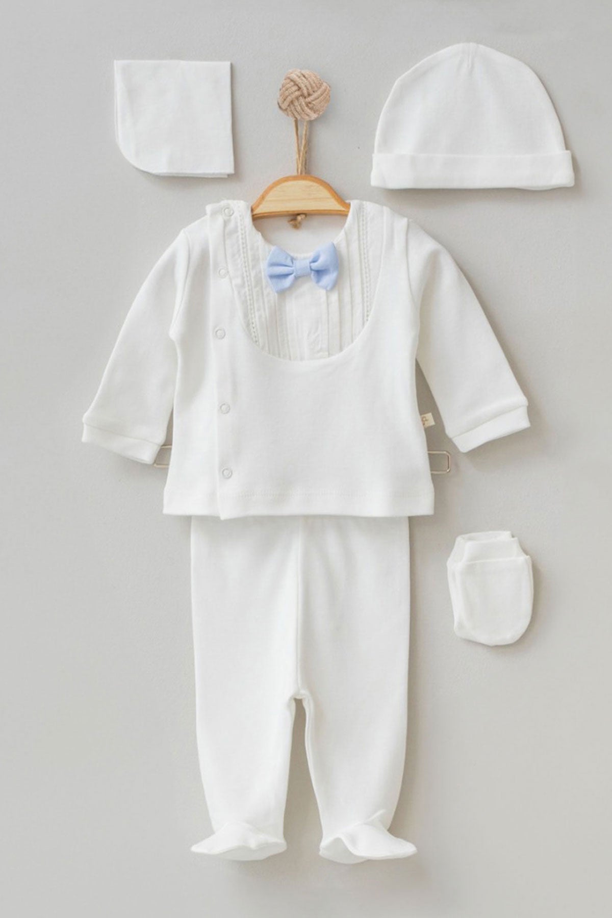Alex Baby Blue Newborn Coming Home Set (10 pcs) - By Baano