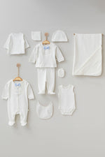 Alex Baby Blue Newborn Coming Home Set (10 pcs) - By Baano