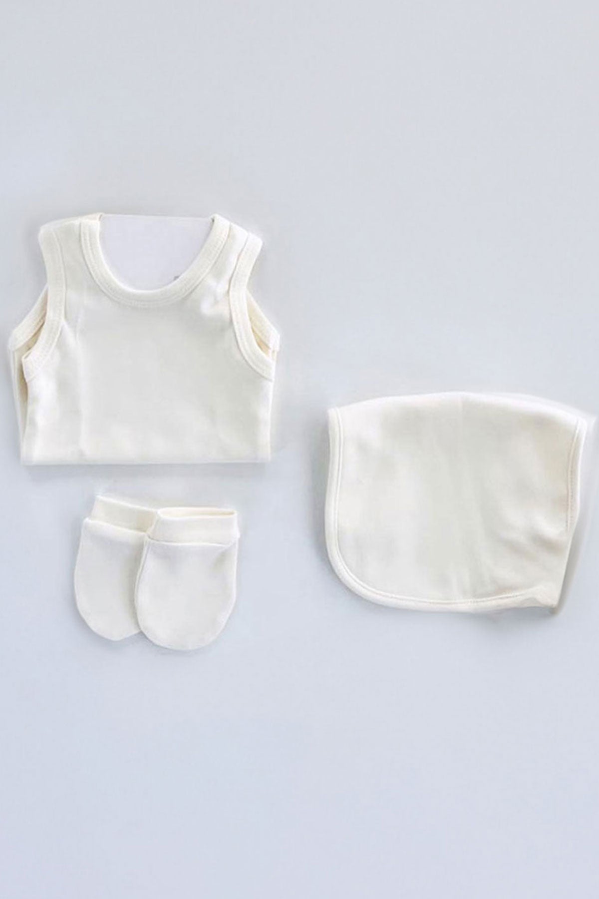 Alex Ecru Organic Cotton Newborn Coming Home Set (10 pcs) - By Baano