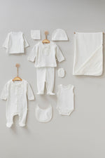 Alex White Newborn Coming Home Set (10 Pcs) - By Baano