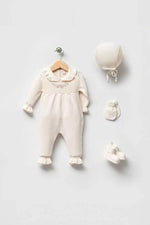 Alicia Cream Newborn Knitwear Coming Home Set (5 pcs)